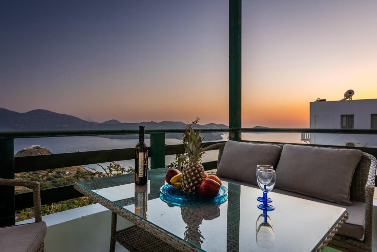 Melisses Sea View House Villa Plaka  Luaran gambar