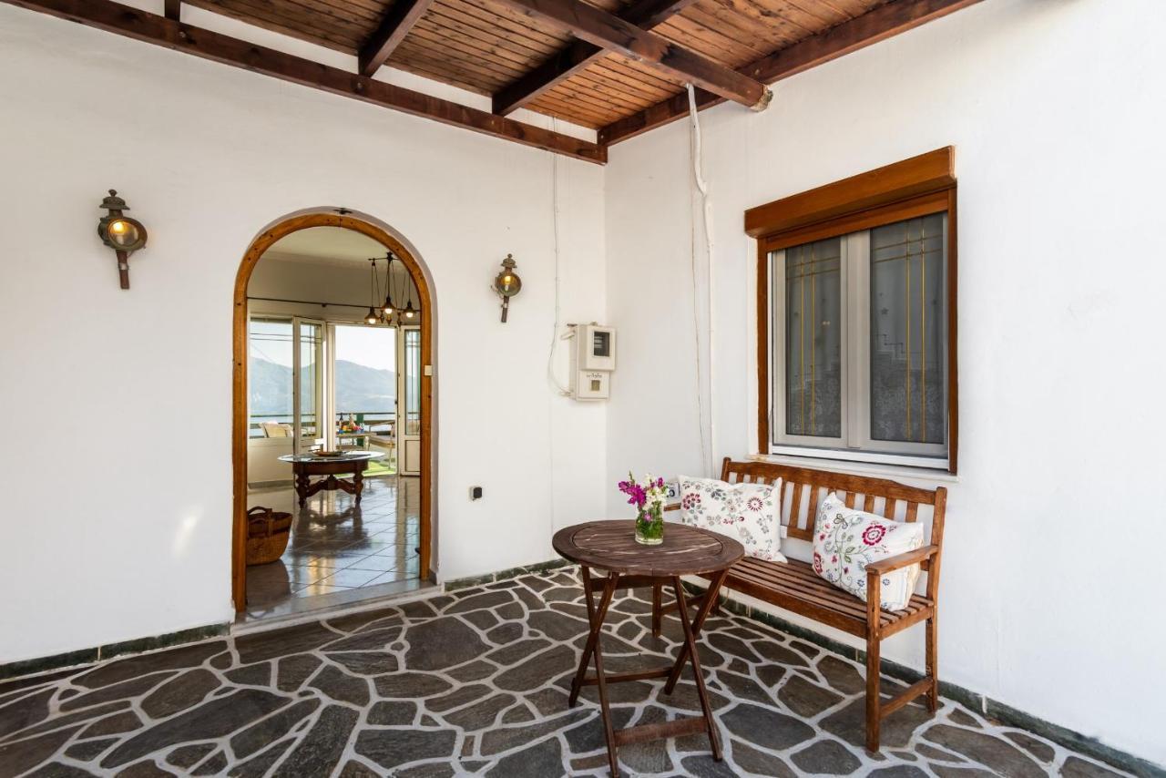 Melisses Sea View House Villa Plaka  Luaran gambar