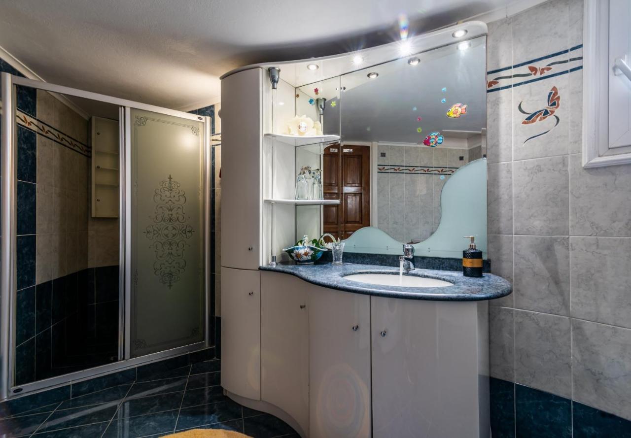 Melisses Sea View House Villa Plaka  Luaran gambar