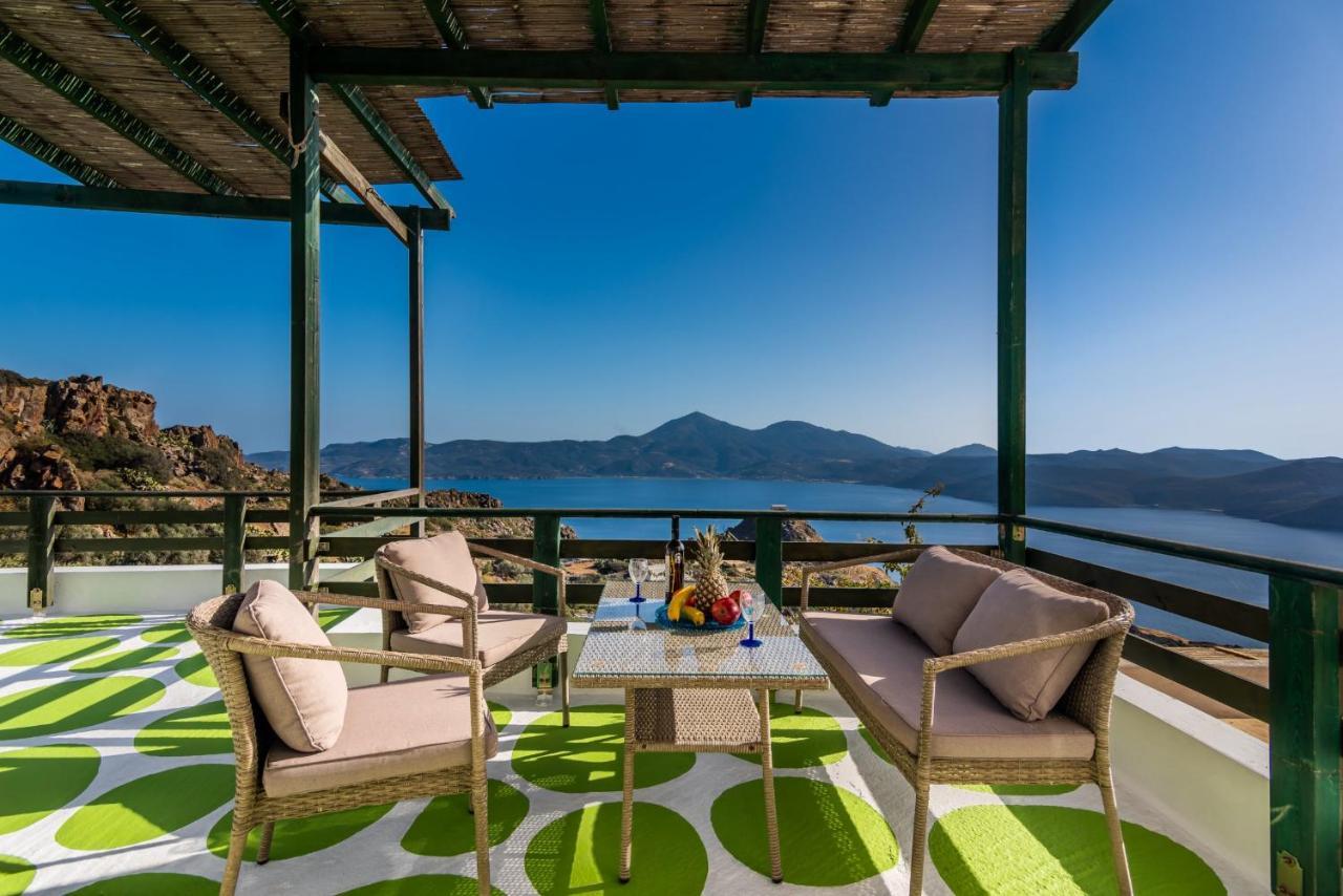 Melisses Sea View House Villa Plaka  Luaran gambar