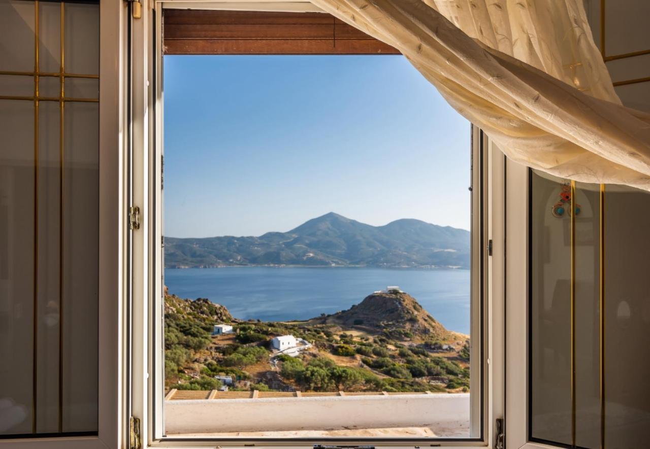 Melisses Sea View House Villa Plaka  Luaran gambar