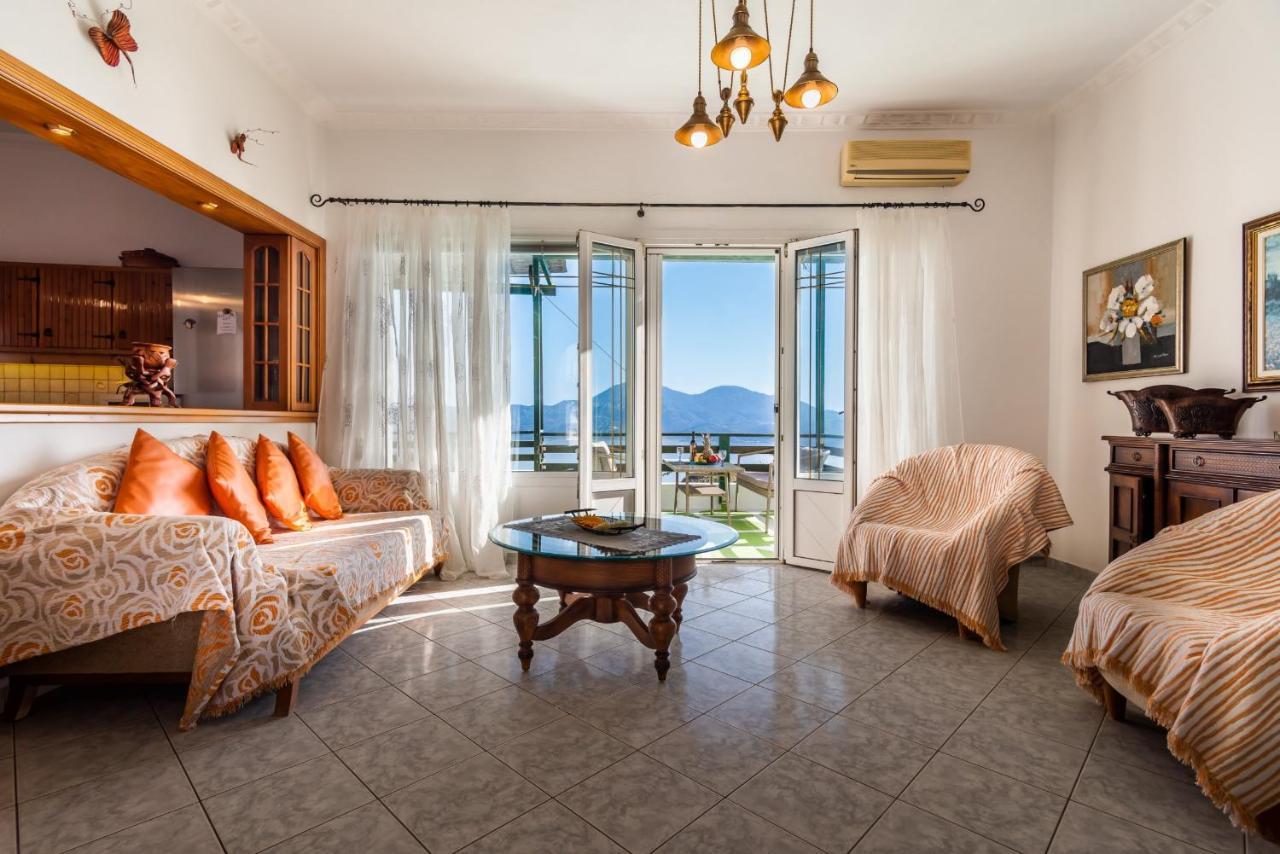 Melisses Sea View House Villa Plaka  Luaran gambar