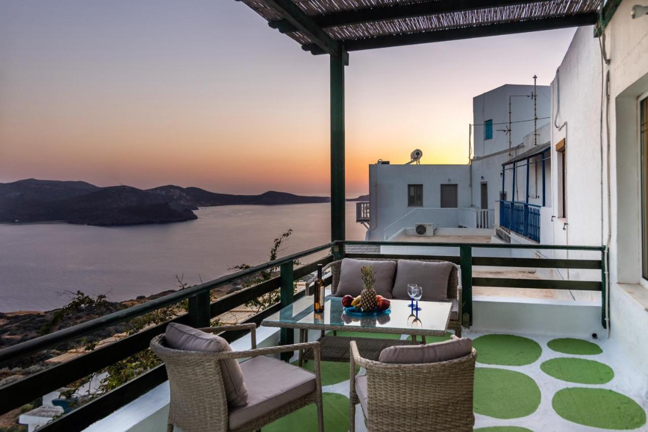 Melisses Sea View House Villa Plaka  Luaran gambar