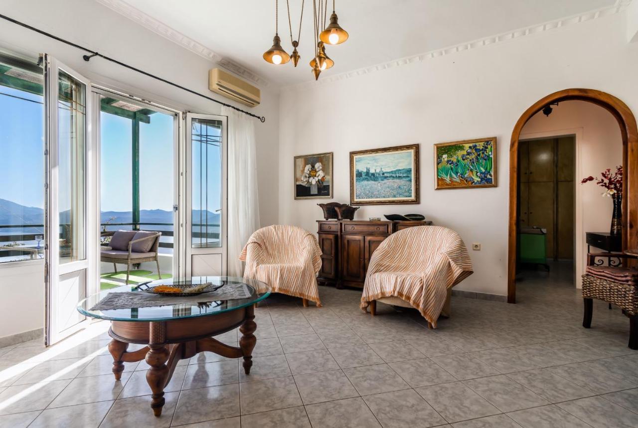 Melisses Sea View House Villa Plaka  Luaran gambar